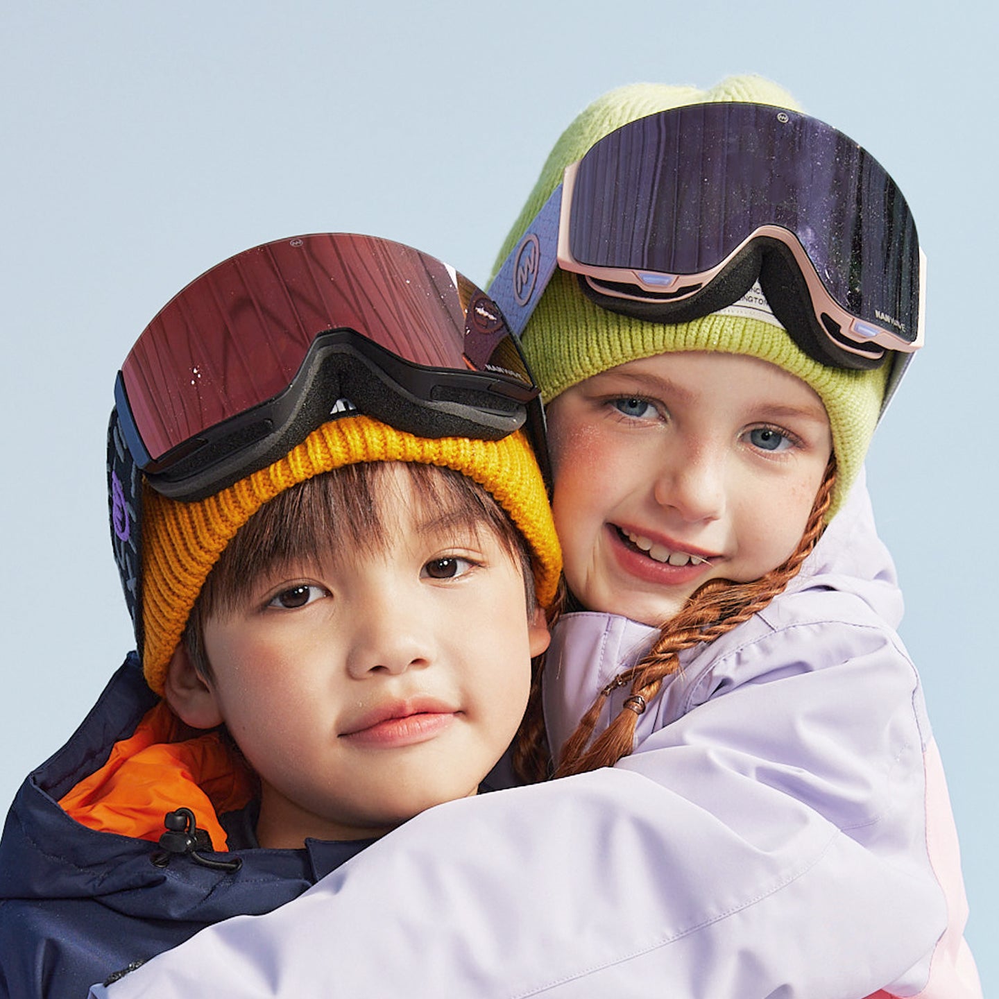 NANEND Children's Double-layer Anti-fog Flip-up Ski Goggles for Boys and Girls NG17ks