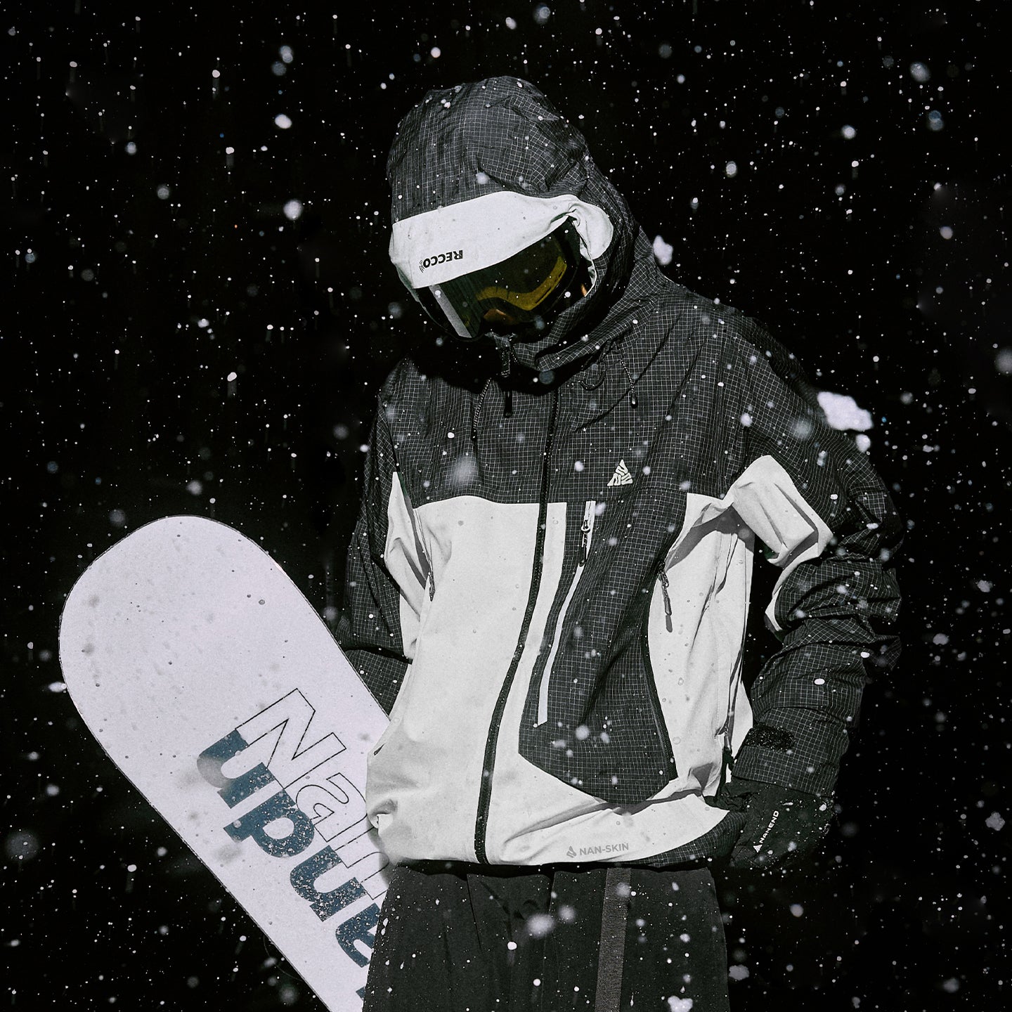 NANEND 25 new plaid color matching P cotton RECCO padded ski jacket single board 3L warm ski suit