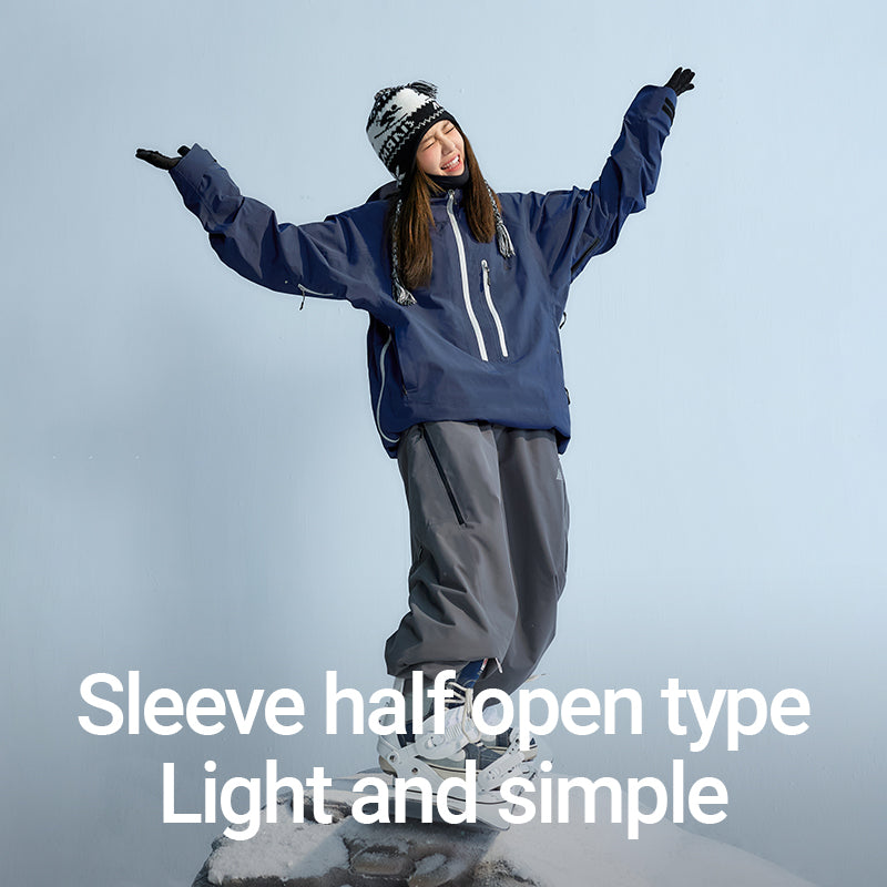NANEND New P Cotton Loose Ski Suit Set Waterproof Warm Veneer Snow Suit Pants Set