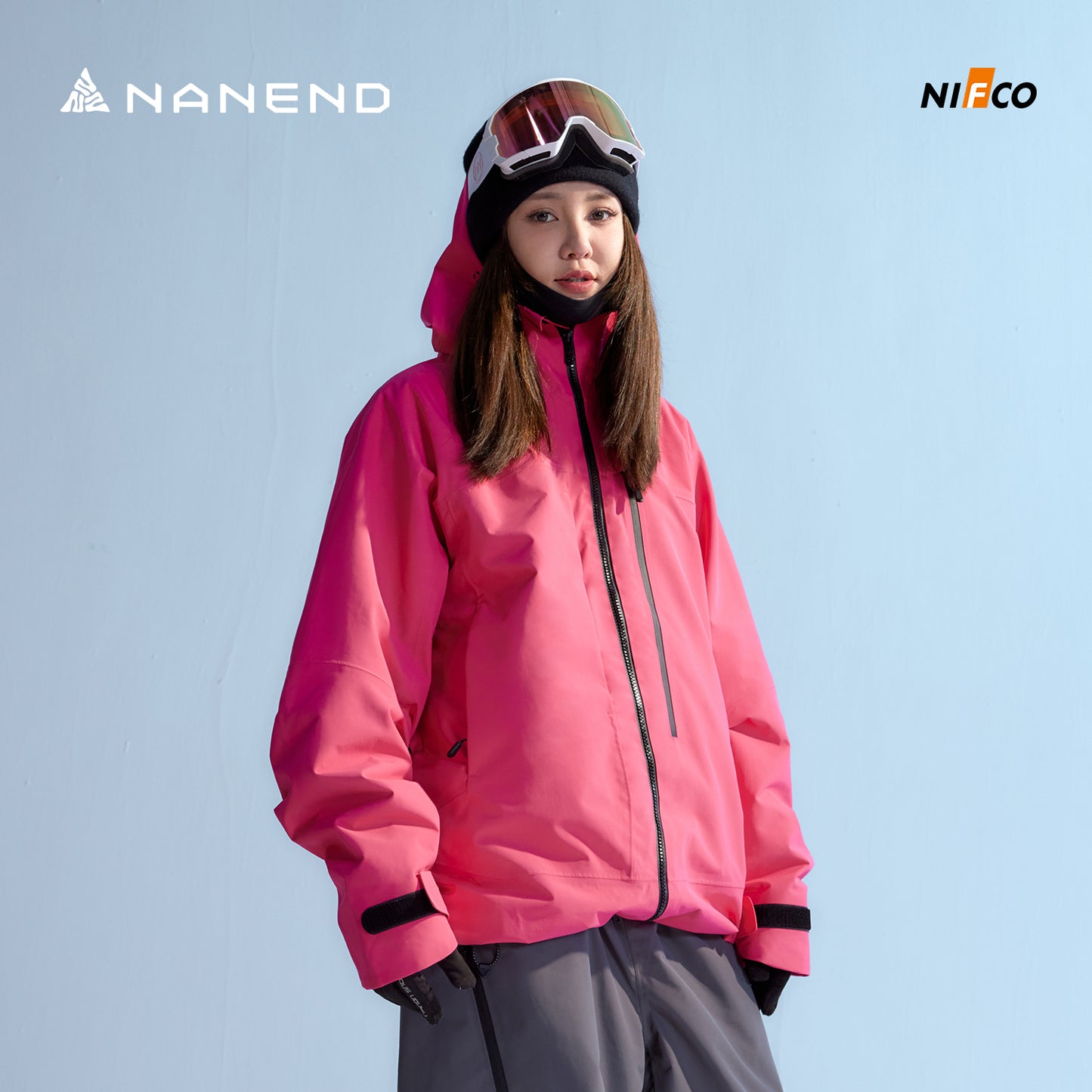NANEND Skyline men's and women's RECCO ski jacket 3L laminated Arc snowboard suit
