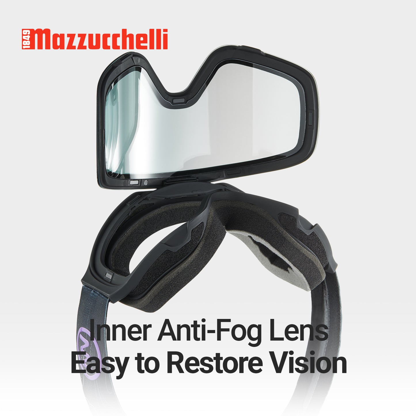 NANEND OTG Ski Goggles Magnetic,  Mazzucchelli Anti-Fog Lenses, HD & Flip-Up Goggles for Men, Women & Youth, UV Protection, Multiple VLT Options
