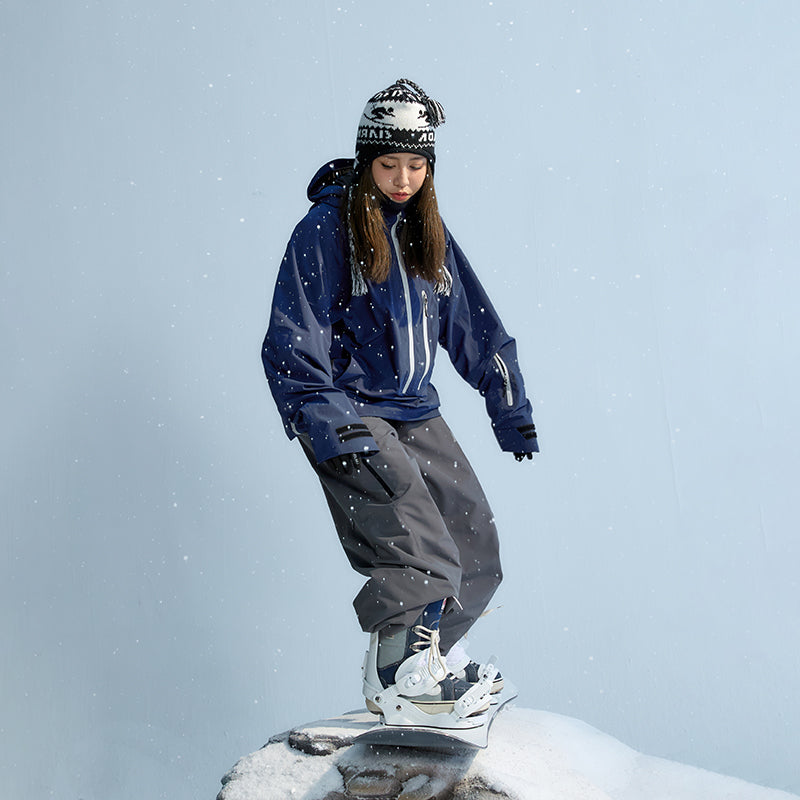 NANEND New P Cotton Loose Ski Suit Set Waterproof Warm Veneer Snow Suit Pants Set