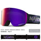 NANEND OTG Ski Goggles Magnetic,  Mazzucchelli Anti-Fog Lenses, HD & Flip-Up Goggles for Men, Women & Youth, UV Protection, Multiple VLT Options