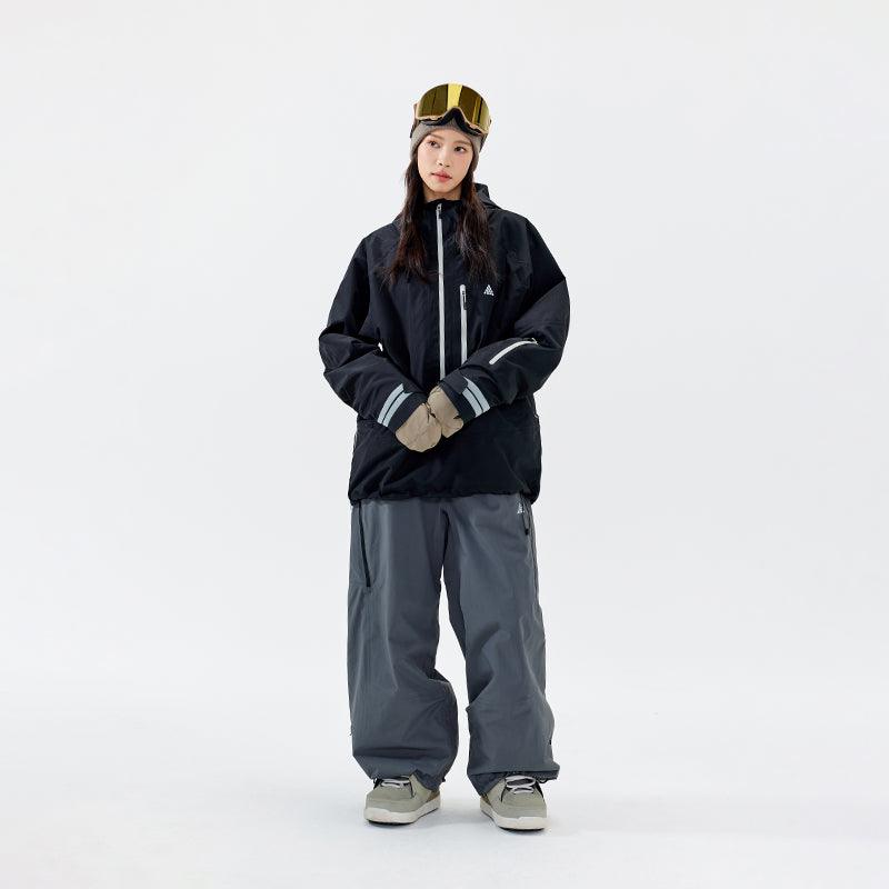 NANEND New P Cotton Loose Ski Suit Set Waterproof Warm Veneer Snow Suit Pants Set