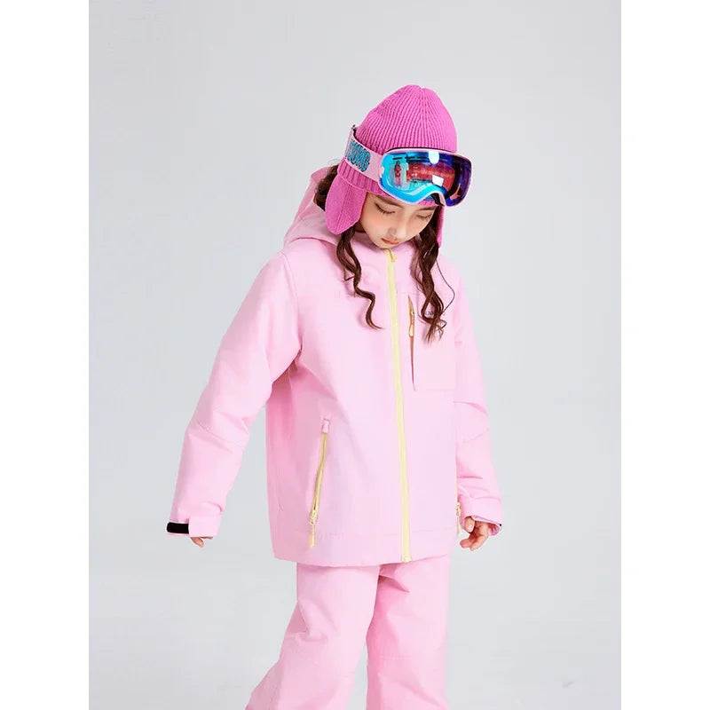 NANEND Ski Suit Set Boys and Girls Waterproof Thickened Thermal Ski Pants Snowboard Equipment Snow Suit
