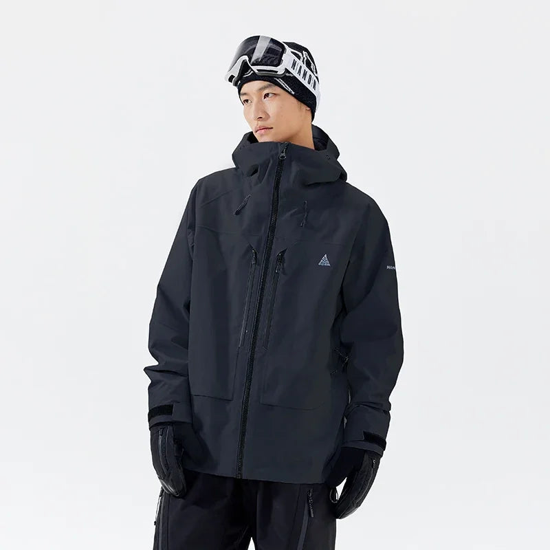 NANEND 3L Snowboard Jacket for Men Women Couple Pullover Top Single Board Professional Ski Suit Windproof Wear-resistant Warm