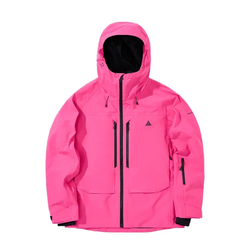 NANEND 3L Snowboard Jacket for Men Women Couple Pullover Top Single Board Professional Ski Suit Windproof Wear-resistant Warm