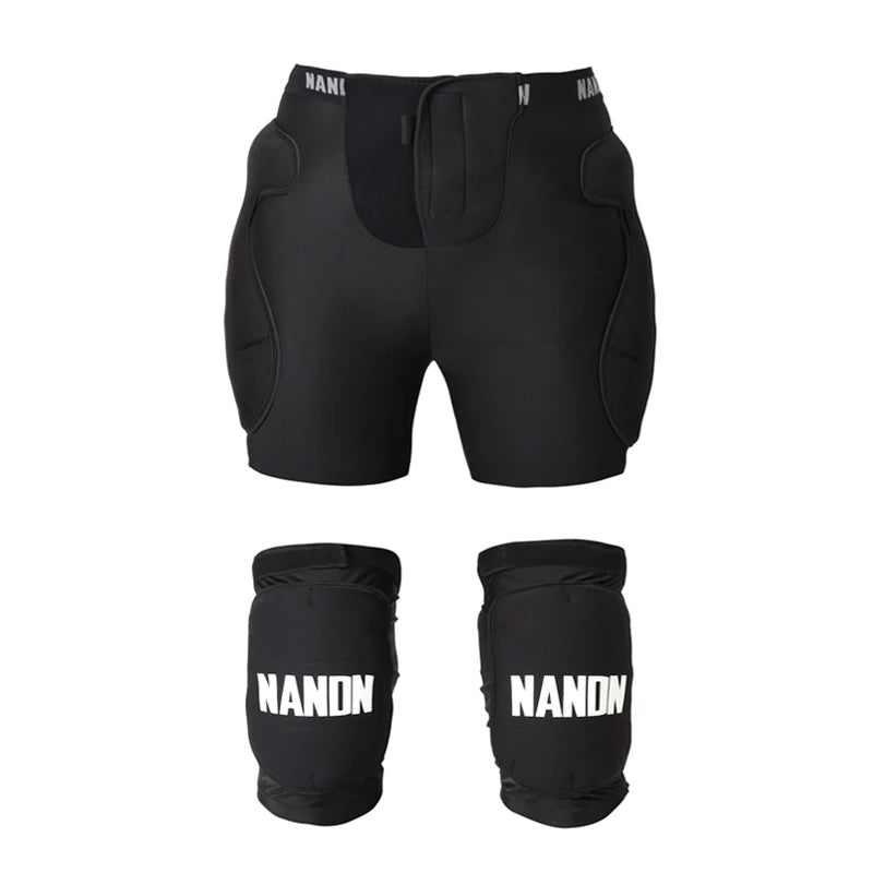 NANEND Adjustable Adult Sports Gear Shorts Snowboard Protection Hip Pads Motorcycle Short Ski Skate Anti-shock Knee Pads