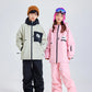 NANEND Children's Ski Suit  Boys and Girls Warm Thickened Waterproof Ski Overalls