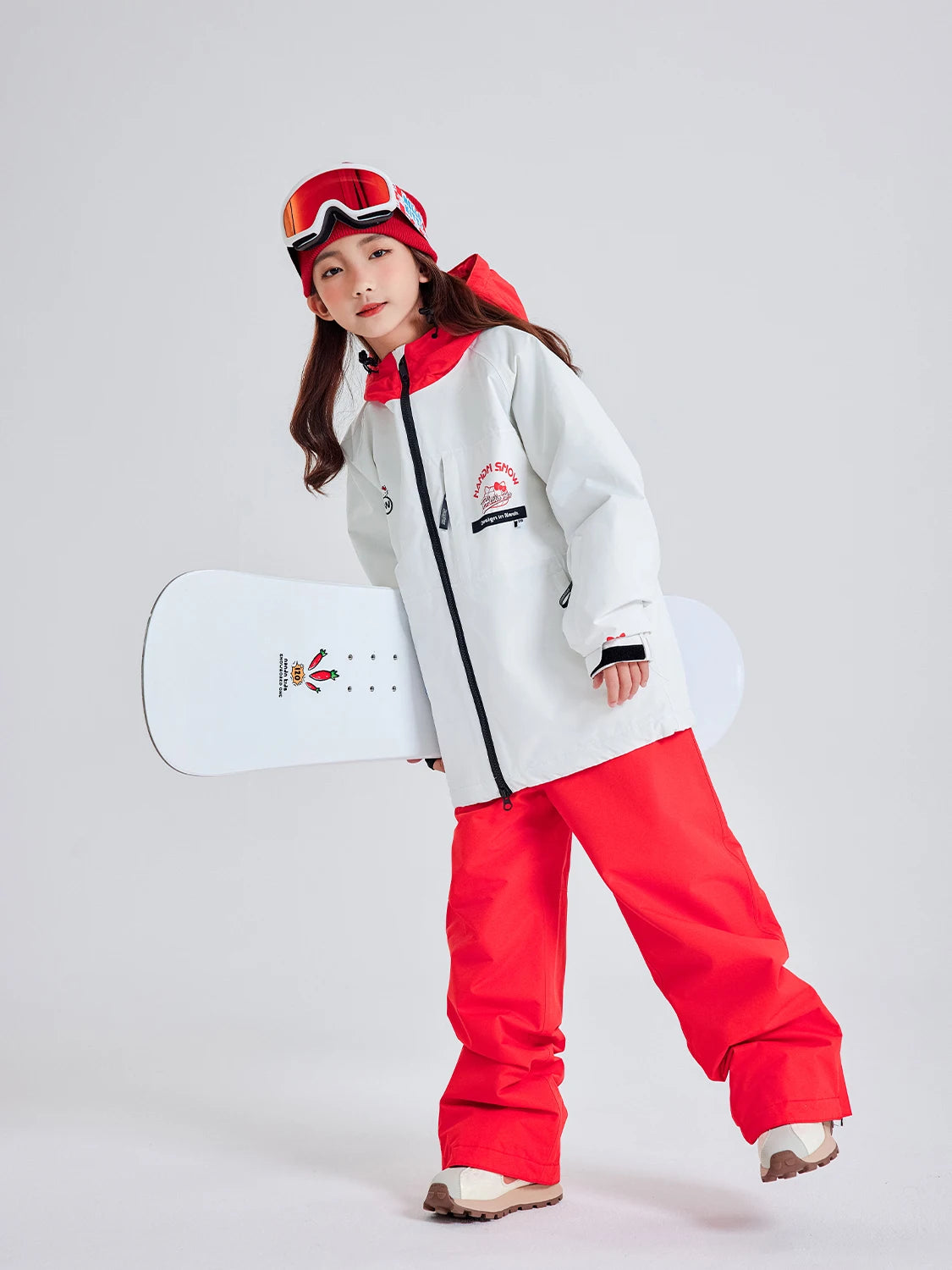 NANEND Children's Ski Suit  Boys and Girls Warm Thickened Waterproof Ski Overalls