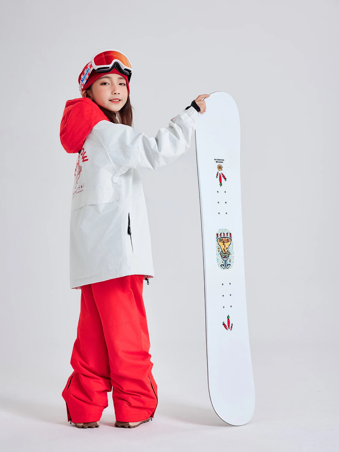 NANEND Children's Ski Suit  Boys and Girls Warm Thickened Waterproof Ski Overalls