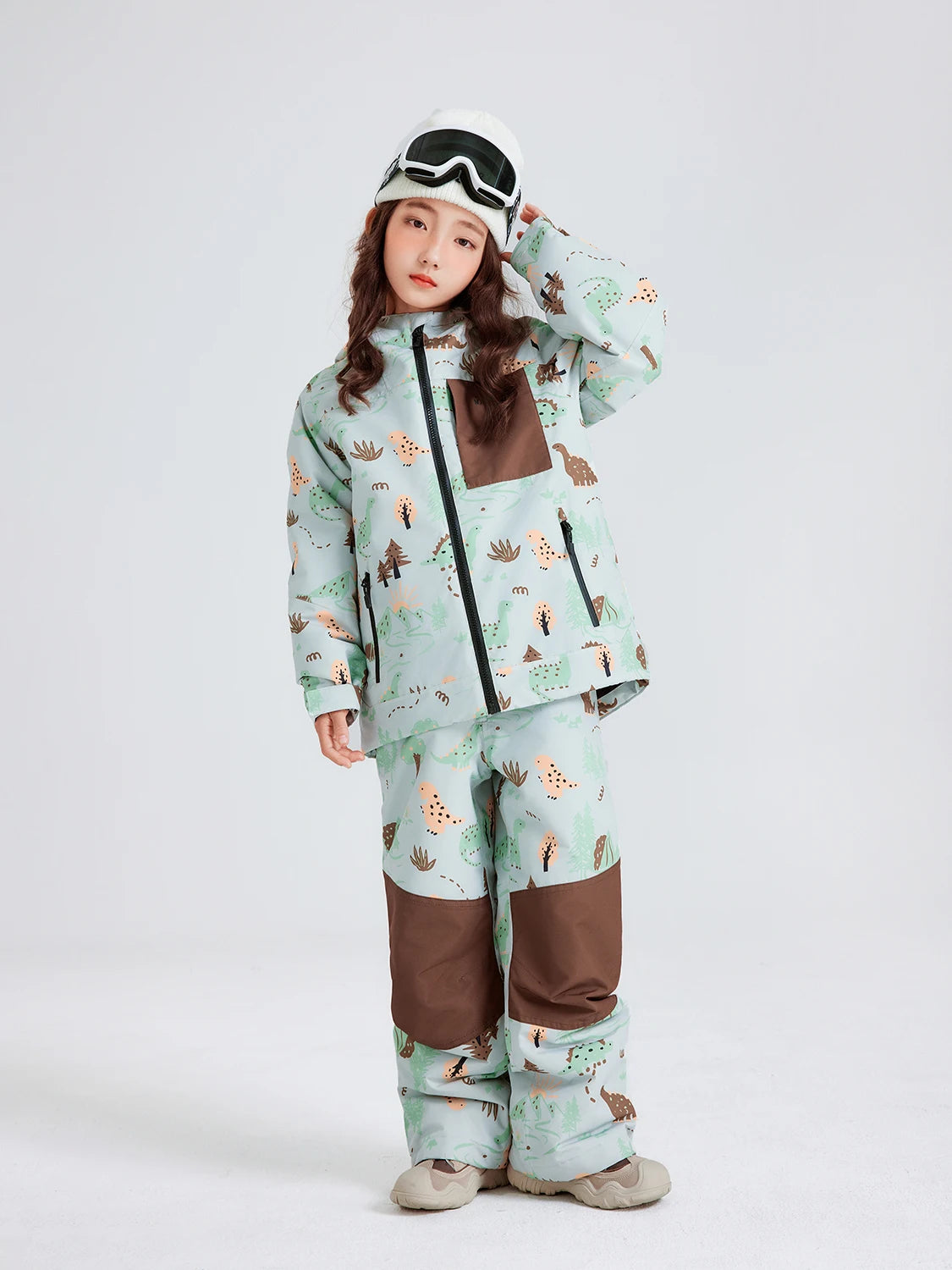 NANEND Children's Ski Suit Ski Pants Set Snowboard New Waterproof Thickened Boys and Girls Winter Ski Top
