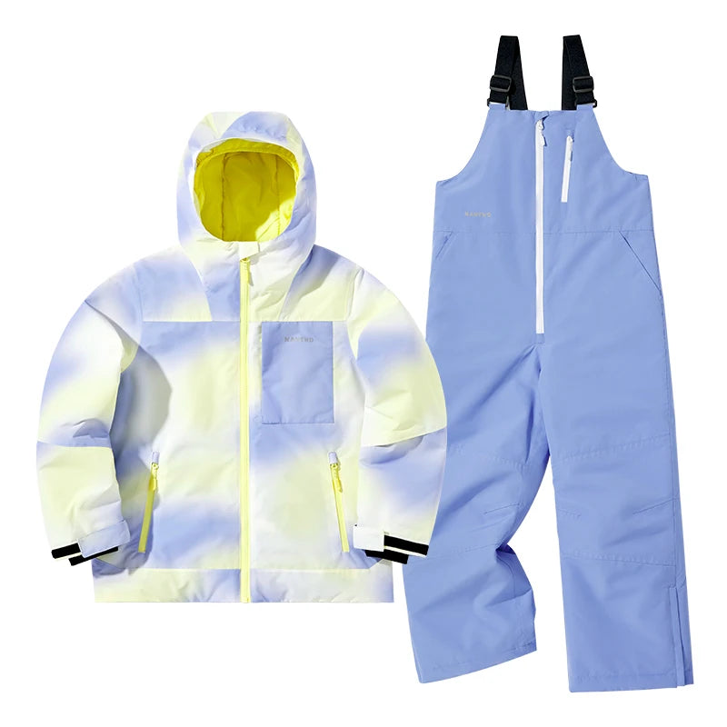 NANEND Children's Ski Suit Ski Pants Set Snowboard New Waterproof Thickened Boys and Girls Winter Ski Top