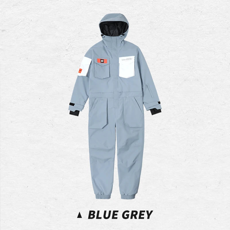 NANEND Children's ski clothing One piece ski suit Waterproof wear-resistant and warm skiing pants and equipment