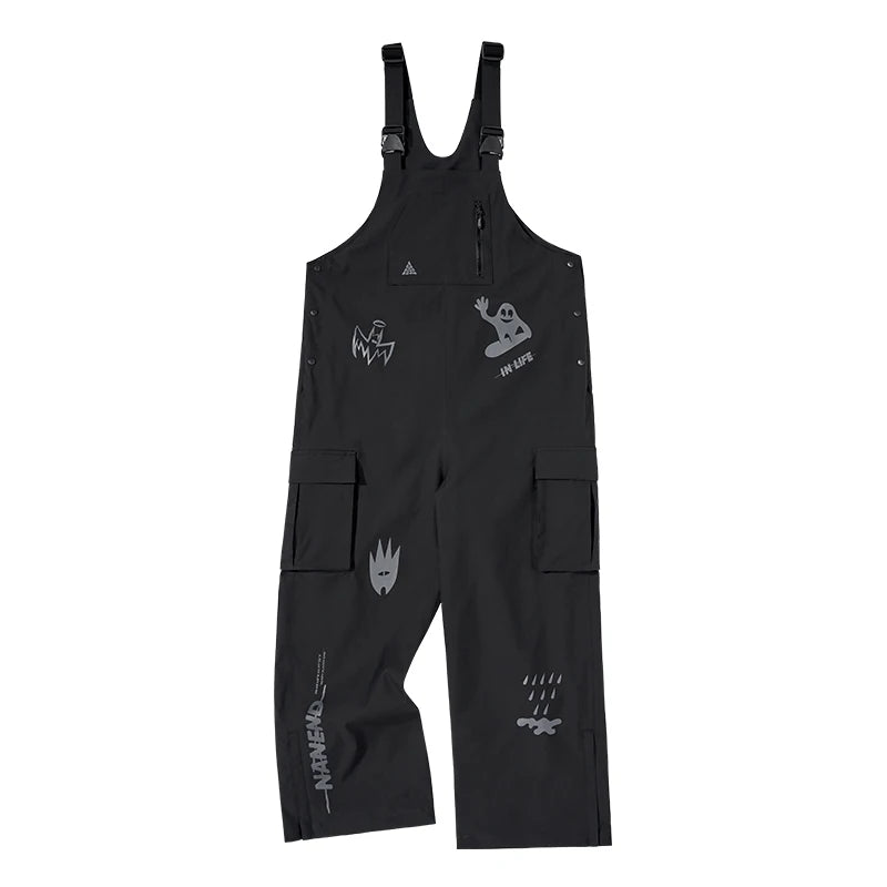 NANEND Winter Unisex Women Men Oversize Ski Pants Outdoor Windproof Waterproof Snow Sports Bibs Trousers Ski Snowboard Pants