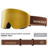 NANEND Ski Glasses, Snowboard Glasses, Anti-fog High Definition Ski Equipment Outdoor Snow Glasses