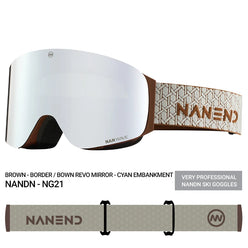 NANEND Ski Glasses, Snowboard Glasses, Anti-fog High Definition Ski Equipment Outdoor Snow Glasses