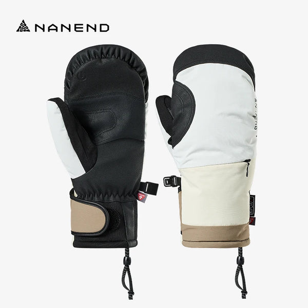 NANEND Ski Gloves, Waterproof, Wear-resistant and Warm Men's and Women's Outdoor Snowboarding Gloves for Riding