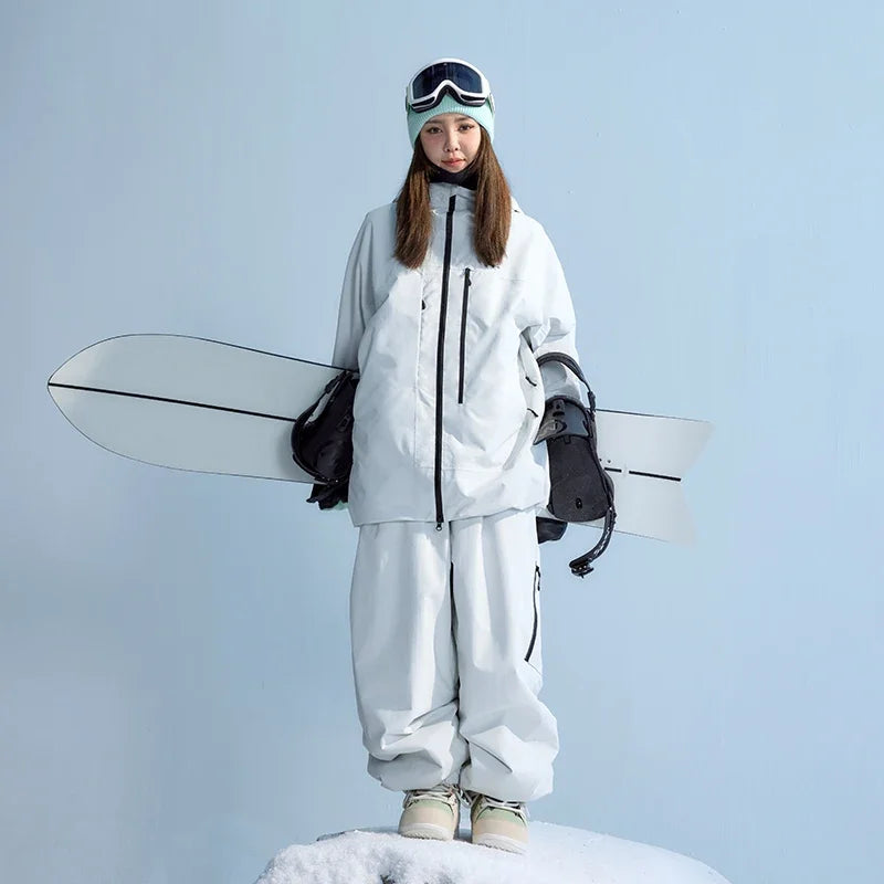 NANEND Arc 3L Ski Suit，Waterproof & Thickened Ski Jacket, Recco Searcher Snowboard Clothing for Men, Women.