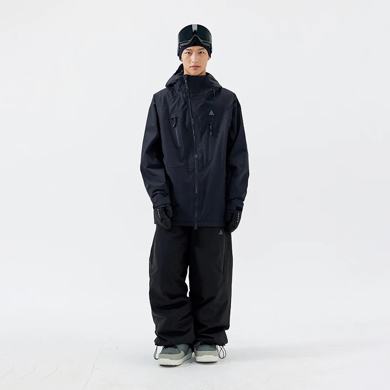NANEND Snowboard Jacket 3L full-pressure rubber ski suit women's 2024 new coat top ski suit waterproof and warm men's snow suit