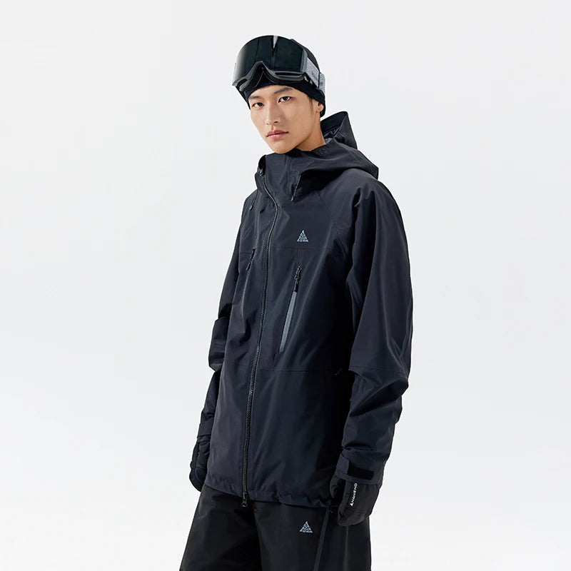 NANEND Snowboard Jacket 3L full-pressure rubber ski suit women's 2024 new coat top ski suit waterproof and warm men's snow suit