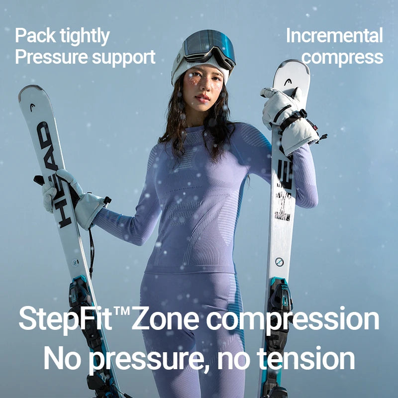NANEND Wool Ski Quick-drying Clothing Thermal Underwear, Snowboard Ski Clothing, Compressed  Winter Outdoor Sports