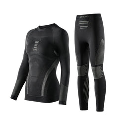 NANEND Professional Lycra Compression Ski Set for Men and Women - Insulated Basic Layer Quick-Drying