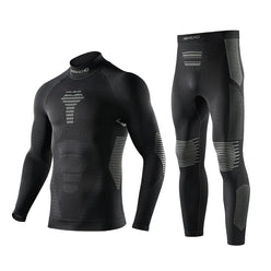 NANEND Professional Lycra Compression Ski Set for Men and Women - Insulated Basic Layer Quick-Drying
