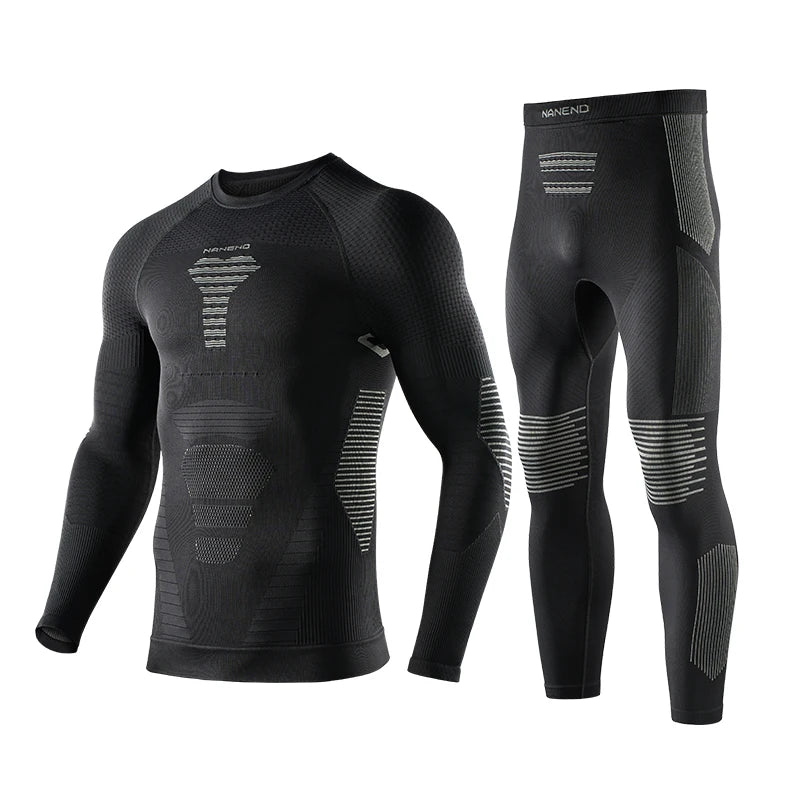 NANEND professional ski quick-drying clothes thermal underwear bottoming men's and women's compression quick-drying pants set