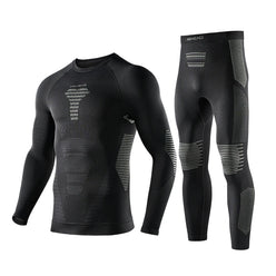 NANEND Professional Lycra Compression Ski Set for Men and Women - Insulated Basic Layer Quick-Drying