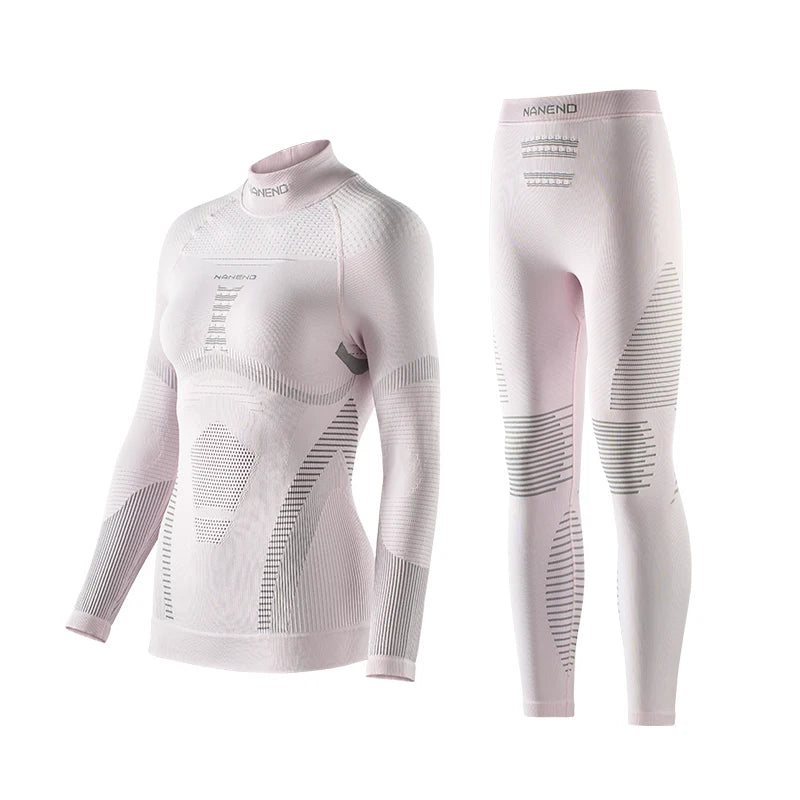 NANEND professional ski quick-drying clothes thermal underwear bottoming men's and women's compression quick-drying pants set