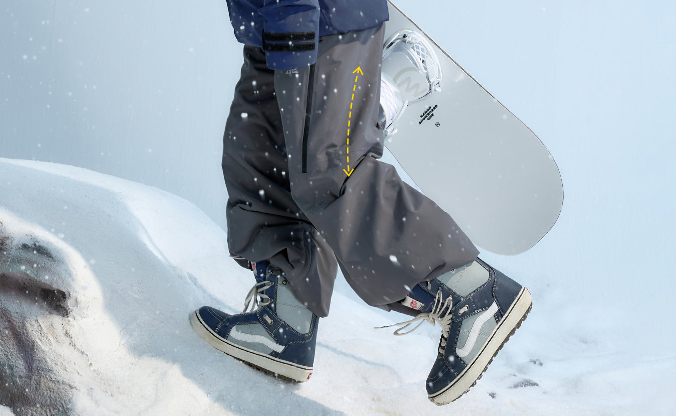 NANEND Waterproof Fleece-Lined Ski Pants Unisex - Durable