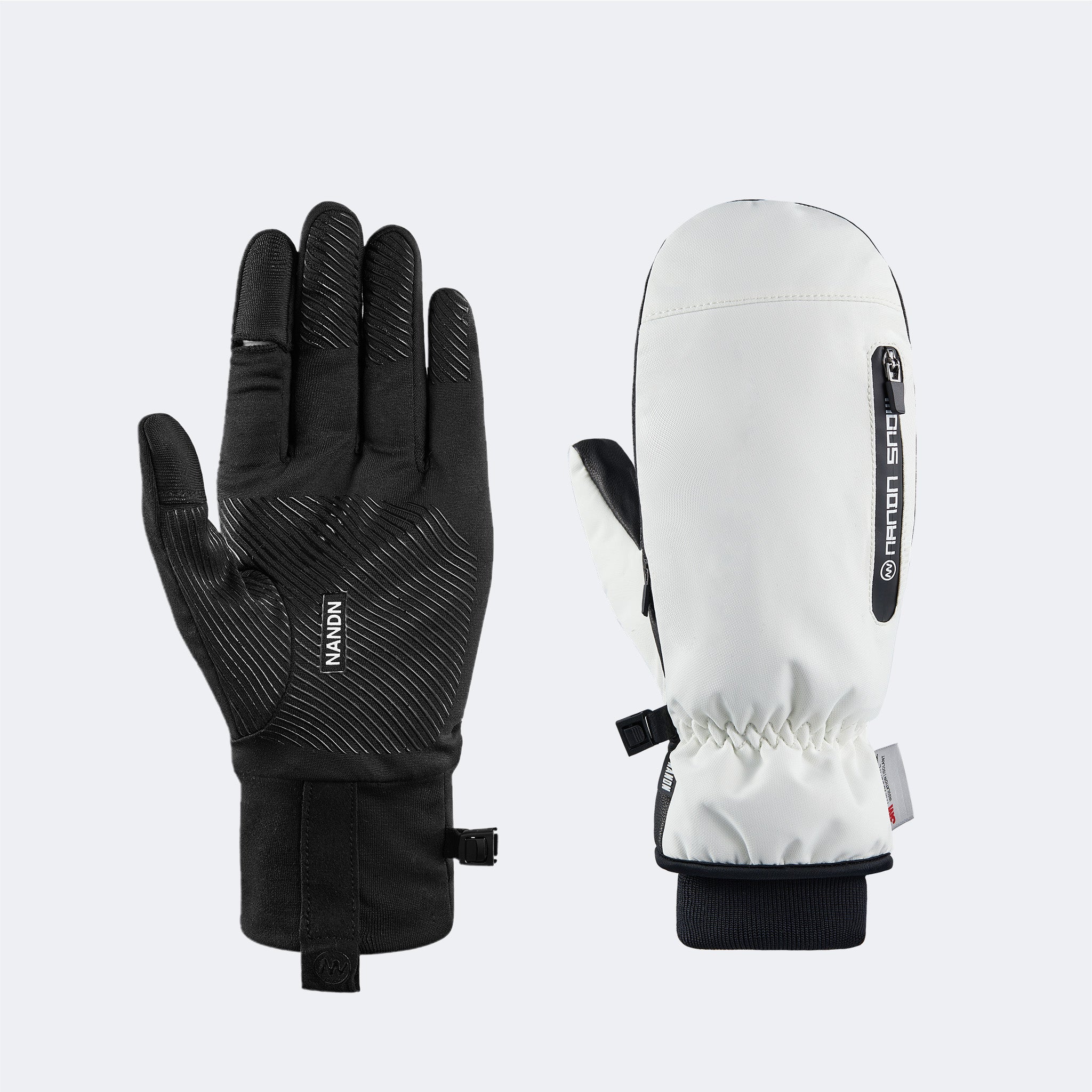 NANEND 3M Waterproof and abrasion-resistant inner fingerless ski gloves