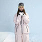 NANEND Ski Suit Women's 2024 New Loose Waterproof Veneer Thickened 3L Full Pressure Glue Pink Pants Suit