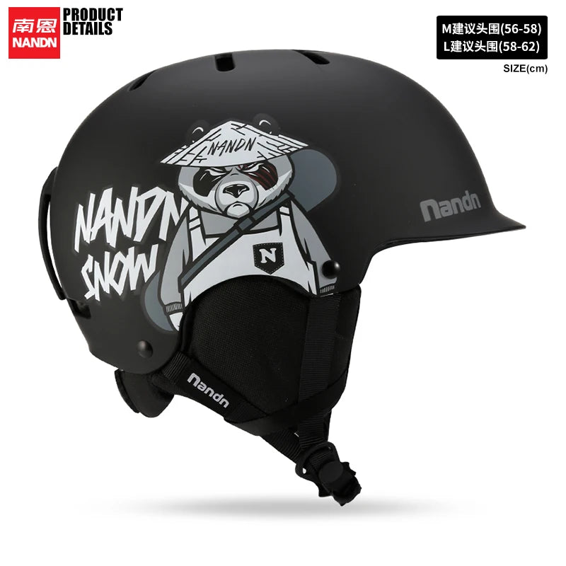 NANEND  ski helmet single and double board thermal collision helmet for men and women