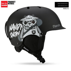 NANEND  ski helmet single and double board thermal collision helmet for men and women