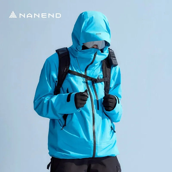 Nanend 2024 New Professional Waterproof Warm Ski Suit P Cotton RECCO Top 3L Ski Jacket