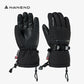 NANEND New Ski Gloves Professional Veneer Gold Standard P Cotton Five Fingers Thickened Waterproof and Warm NS5015