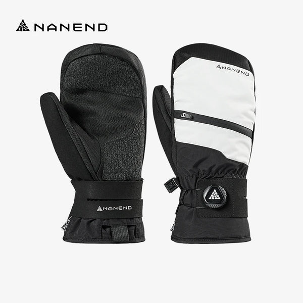 Nanend Snowboard Gloves, Kevlar, Winter, Outdoor, Wearresistant, Warm, Waterproof, Men's and Women's Ski Gloves