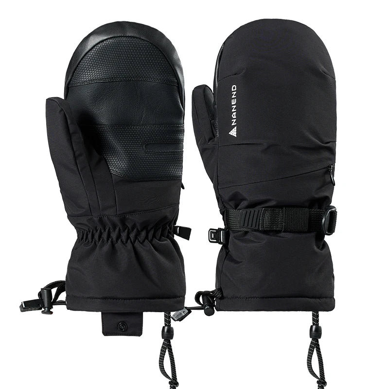 NANEND Primaloft Gold Label P Cotton Powder Long Ski Gloves for Men and Women