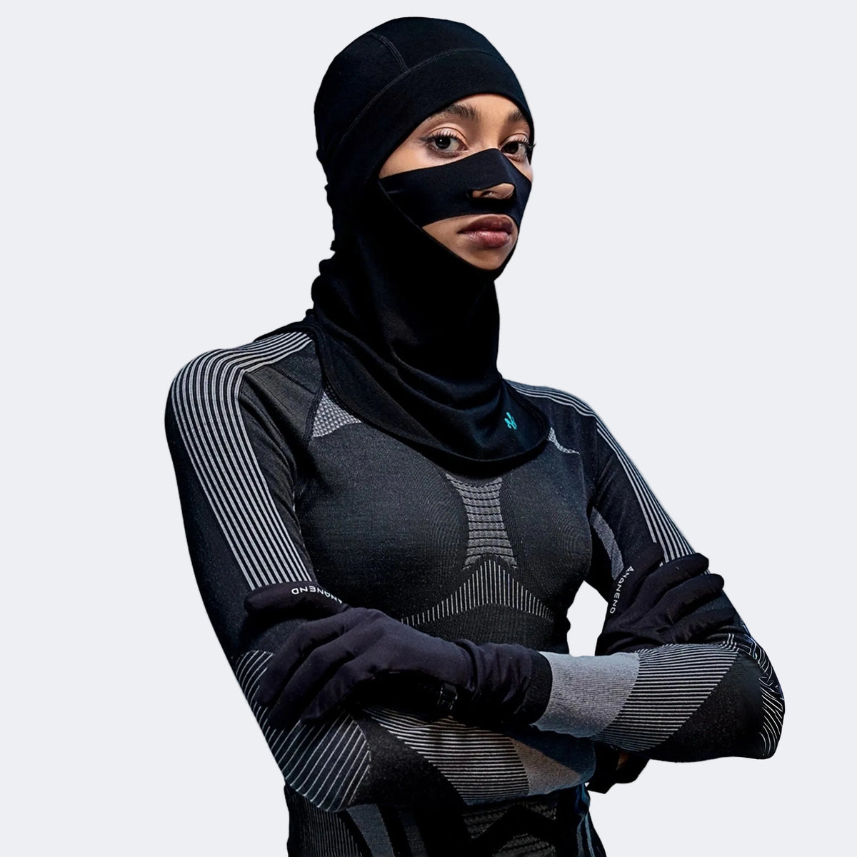 AWEX Merino Wool Thermal Antibacterial Ski Balaclava (Deep Black - M - Women's) – NANEND