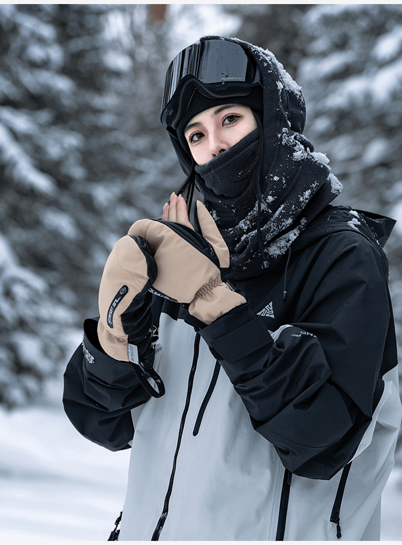 NANEND 3M Waterproof and abrasion-resistant inner fingerless ski gloves