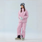 Skyline PRO 3L Hard Shell Ski Suit Set – Unisex (Dusk Snow Pink Jacket + Dusk Snow Pink Pants) - NANEND