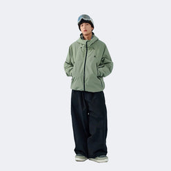 Watercolor Series 3L Insulated Ski Suit Set – Unisex (Pine Sage Green Jacket + Black Pants) - NANEND