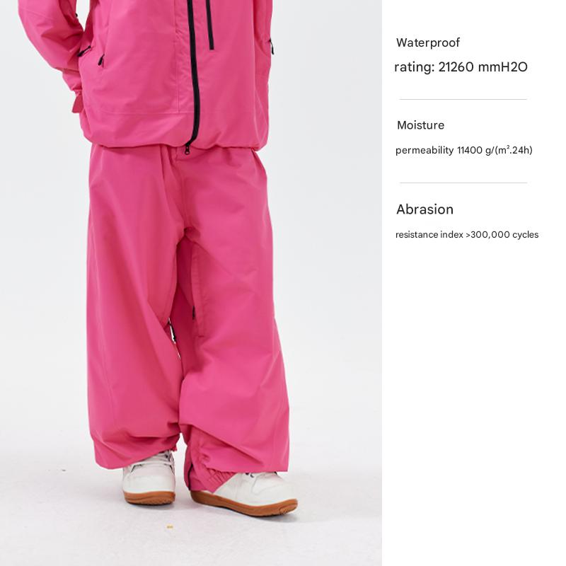 NANEND Skyline Loose-fitting, waterproof, professionally thickened women's snowboard ski pants