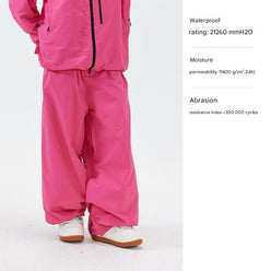 NANEND Skyline Loose-fitting, waterproof, professionally thickened women's snowboard ski pants