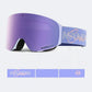 OTG Cylindrical breathable HD anti-fog flip-up ski goggles NG17 (White Purple VLT 20%) – NANEND