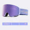 OTG Cylindrical breathable HD anti-fog flip-up ski goggles NG17 (White Purple VLT 20%) – NANEND