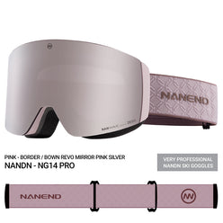 NANEND Zeiss dual-lens Wave magnetic design anti-fog and brightening ski goggles NG14pro