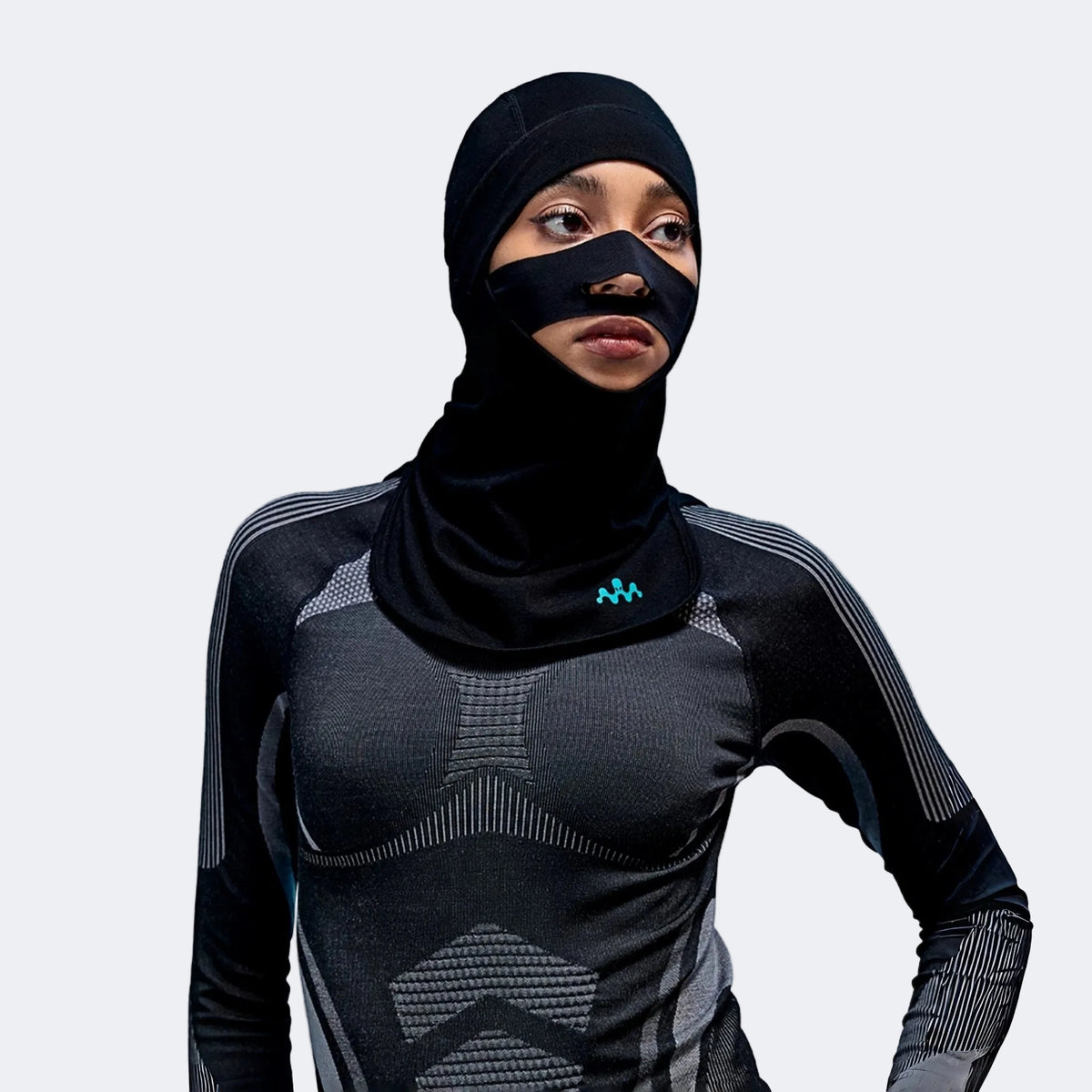 AWEX Merino Wool Thermal Antibacterial Ski Balaclava (Deep Black - M - Women's) – NANEND